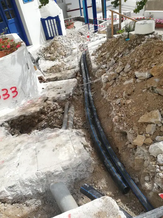 Κατασκευή δικτύου ύδρευσης περιοχής Αιγιάλης Αμοργού — 8