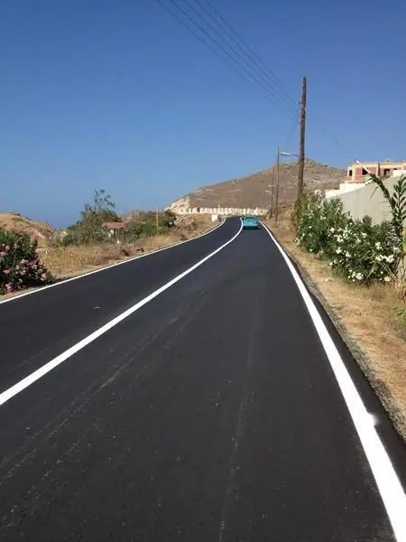 Βελτίωση – Σήμανση οδού Χώρας-Εγγαρών νήσου Νάξου